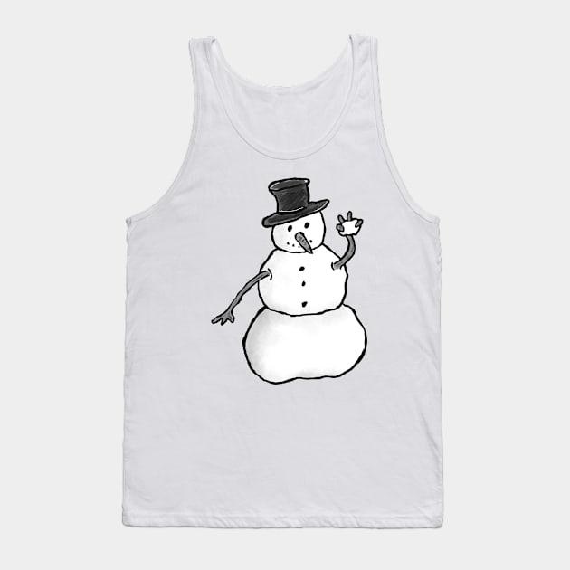 Snowman Tank Top by BlueTiger